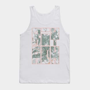 Riyadh, Saudi Arabia City Map Typography - Bohemian Tank Top